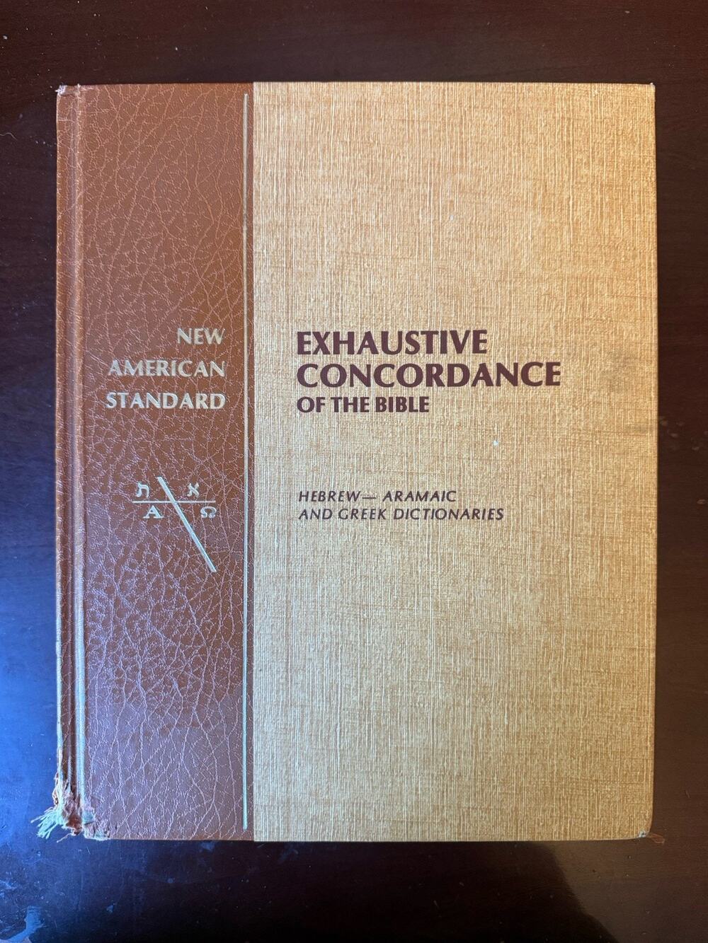 New American Standard Exhaustive Concordance Bible Hebrew Greek Dictionary NASB